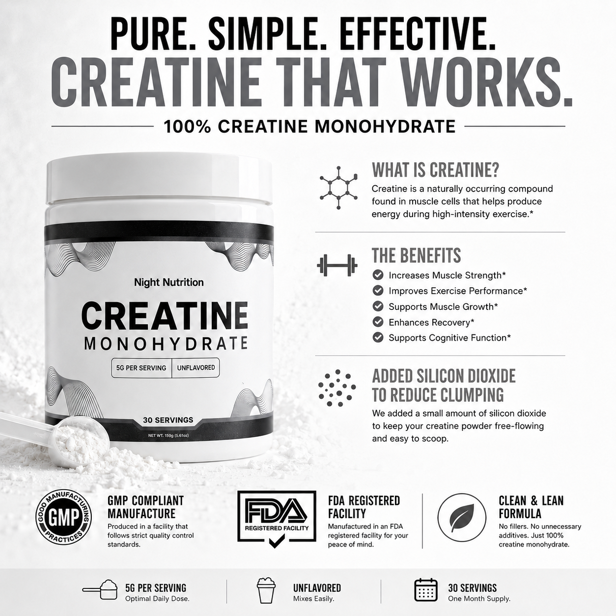 Night Nutrition Creatine Monohydrate