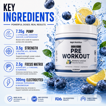 Night Nutrition Non-Stim Pre Workout