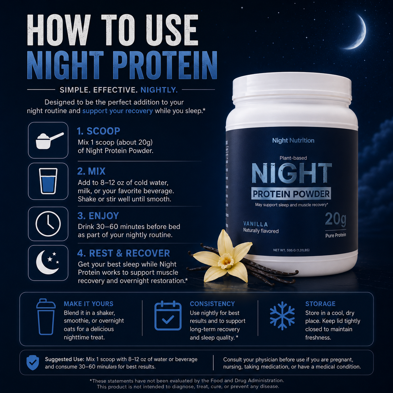 Night Nutrition Protein Powder