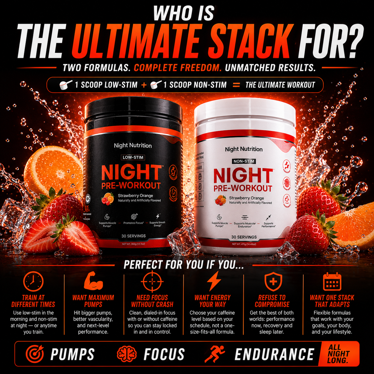 Night Nutrition Stim + Non-Stim Bundle