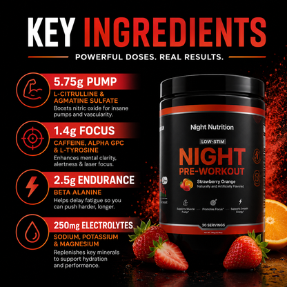 Night Nutrition Stim Pre Workout