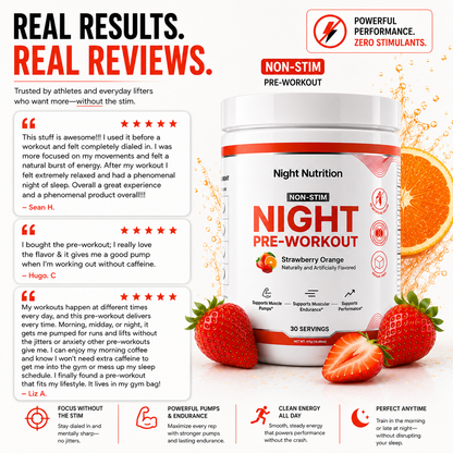 Night Nutrition Non-Stim Pre Workout